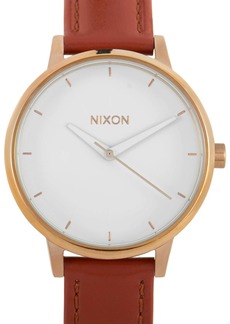 Nixon Kensington Leather Rose Gold/White Watch A108-1045-00