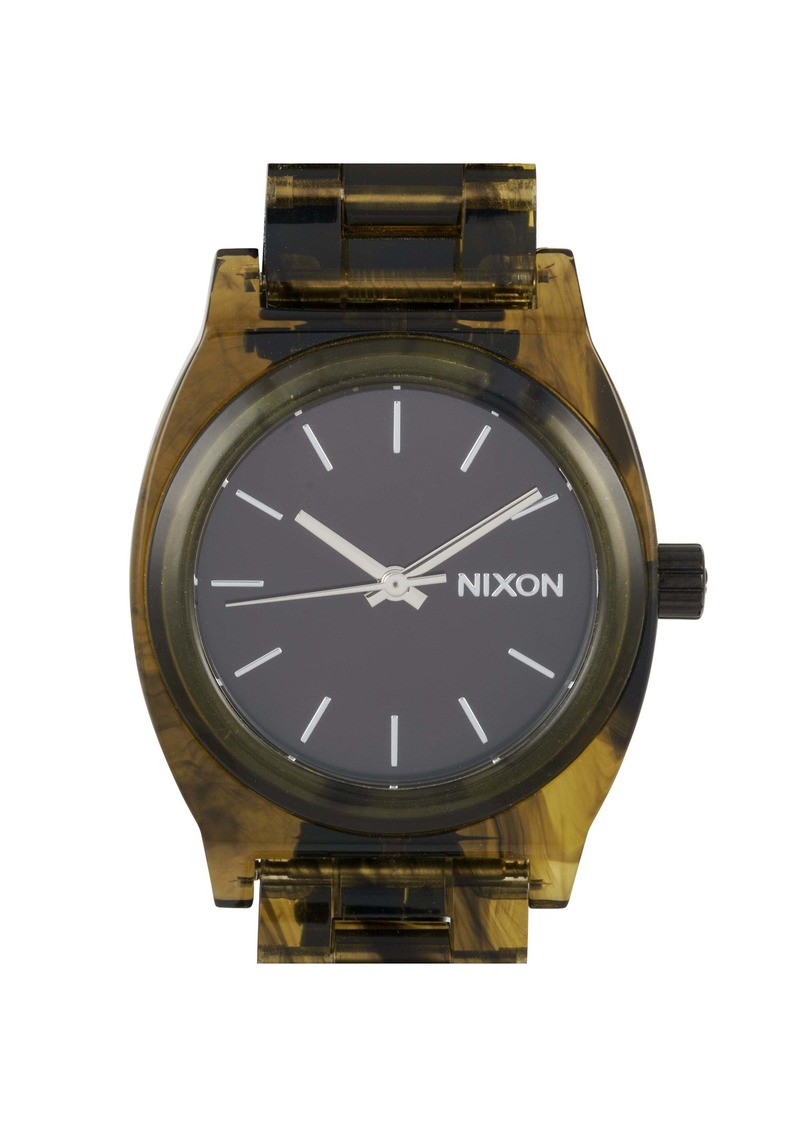 Nixon Medium Time Teller Acetate Olive 31 mm Watch A1214 333