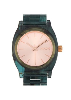 Nixon Medium Time Teller Aqua Acetate 31mm Watch A1214 2930