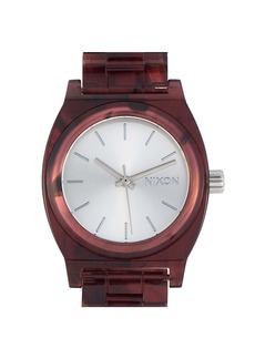 Nixon Medium Time Teller Red Acetate 31mm Watch A1214 200