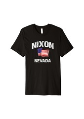 Nixon Nevada NV USA Stars & Stripes Vintage Style Premium T-Shirt