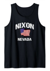 Nixon Nevada NV USA Stars & Stripes Vintage Style Tank Top