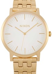 Nixon Porter 40mm All Gold/White Sunray Stainless Steel Watch A1057-2443