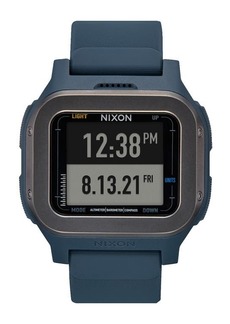 Nixon Regulus Expedition Silicone Strap Digital Chronograph Watch