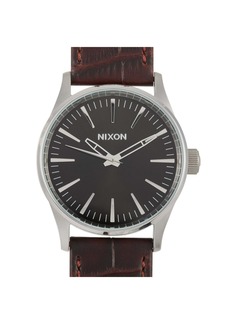 Nixon Sentry 38 Leather Stainless Steel watch A377 1877