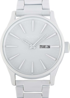 Nixon Sentry SS 42 mm All White Stainless Steel Watch A356 126