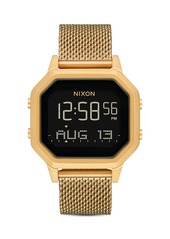 Nixon Siren Milanese All-Black Mesh Bracelet Watch, 36mm