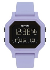 Nixon Siren Silicone Strap Digital Watch, 38mm