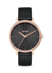 Nixon The Kensington Leather Strap Watch, 37mm