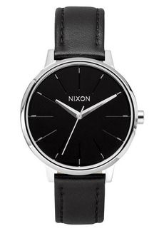 Nixon 'The Kensington' Leather Strap Watch