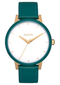 Nixon The Kensington Leather Strap Watch