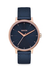 Nixon The Kensington Leather Watch, 36.5mm