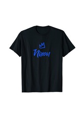 Nixon the King / Blue Crown & Name for Men Called Nixon T-Shirt