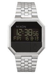Nixon 'The Re-Run' Stainless Steel Bracelet Watch in Black at Nordstrom