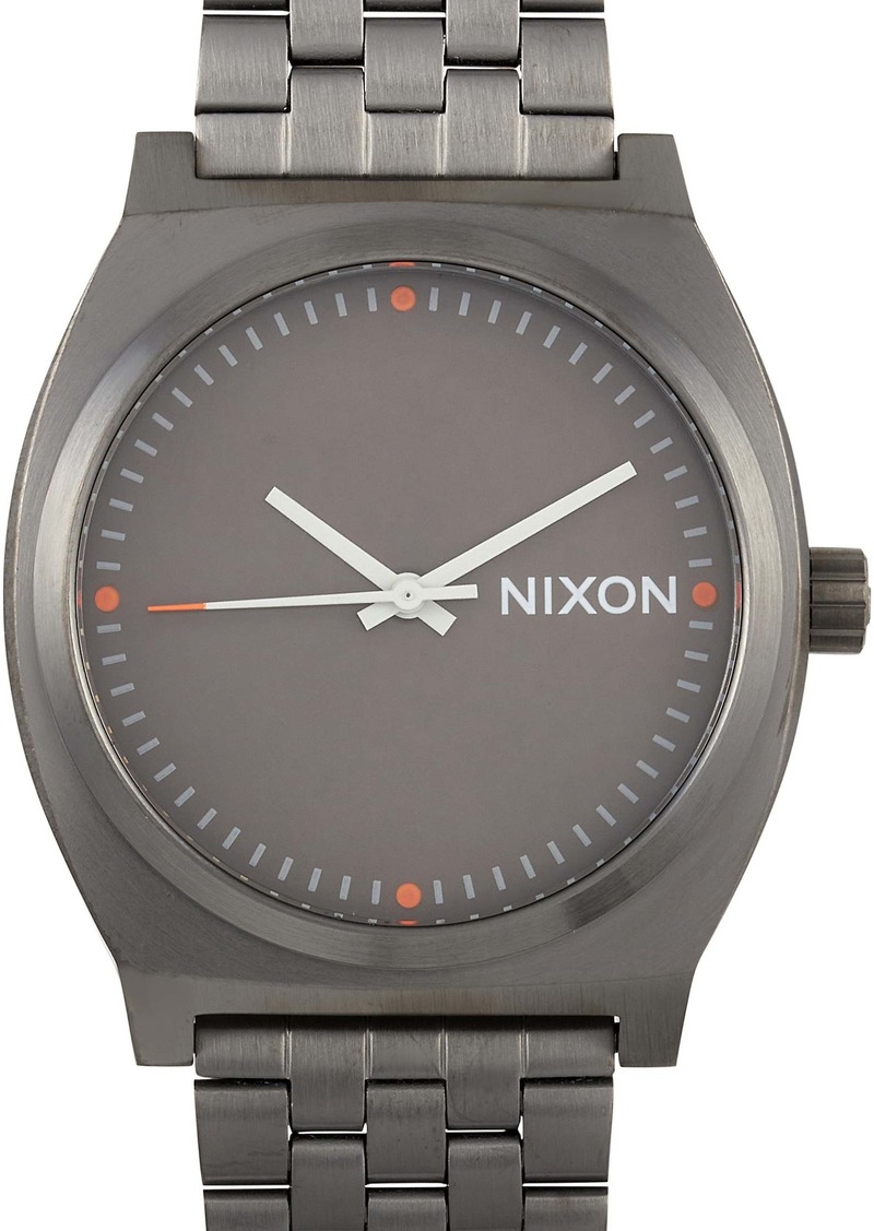 Nixon Time Teller All Gunmetal / Slate / Orange Stainless Steel Watch A045-2947