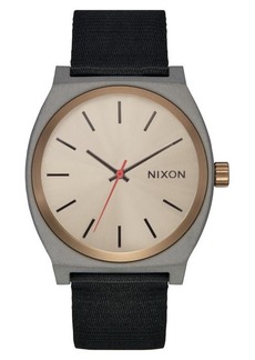 Nixon Time Teller Nylon Strap Watch