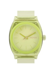 Nixon Time Teller P 40mm Transparent Lime Polycarbonate Watch A1215-536-00