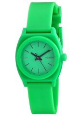 Nixon Women's Small Time Teller Green Dial Watch