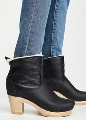 No.6 Pull On Shearling High Heel Boots