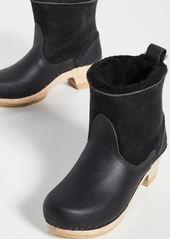 No.6 Pull On Shearling Mid Heel Boots