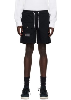 Noah Black Flap Pocket Shorts