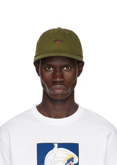 Noah Khaki Classic Core Logo 6-Panel Cap