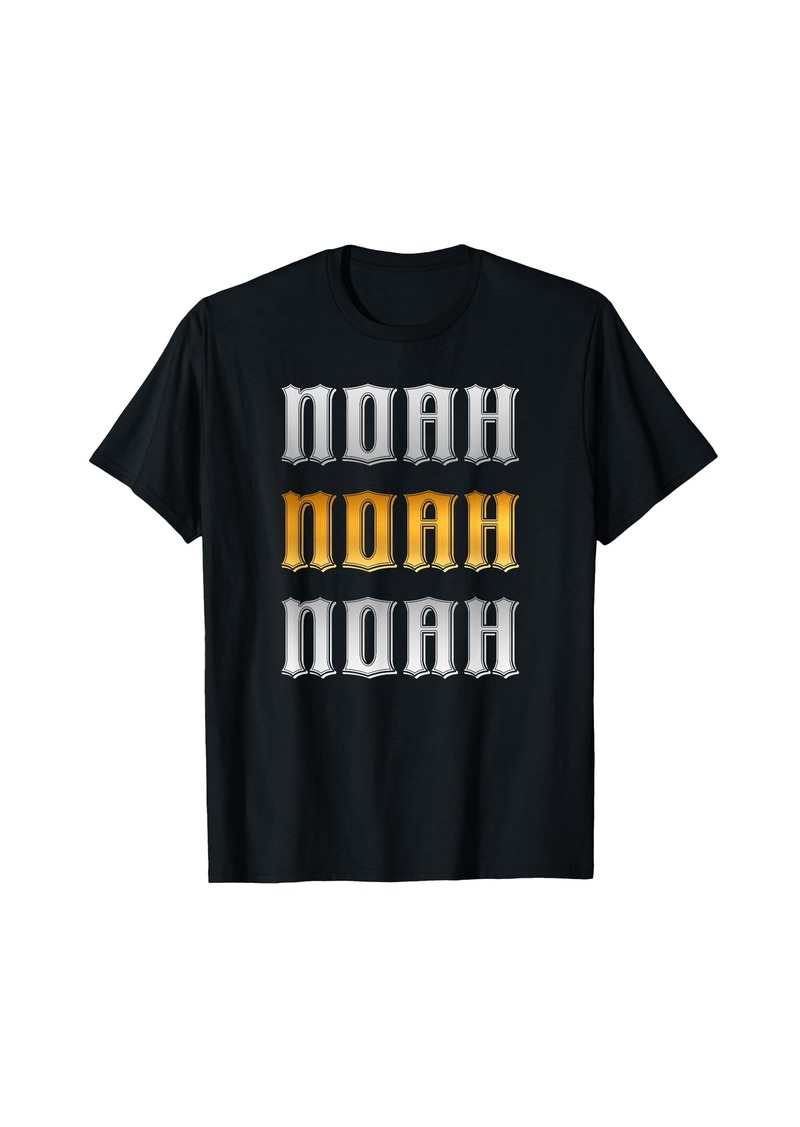 Noah Name Vintage Retro Birthday T-Shirt