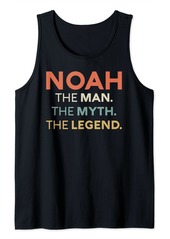Noah The Man The Myth The Legend Name Personalized Men Tank Top