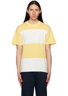 Noah Yellow & White Stripe T-Shirt