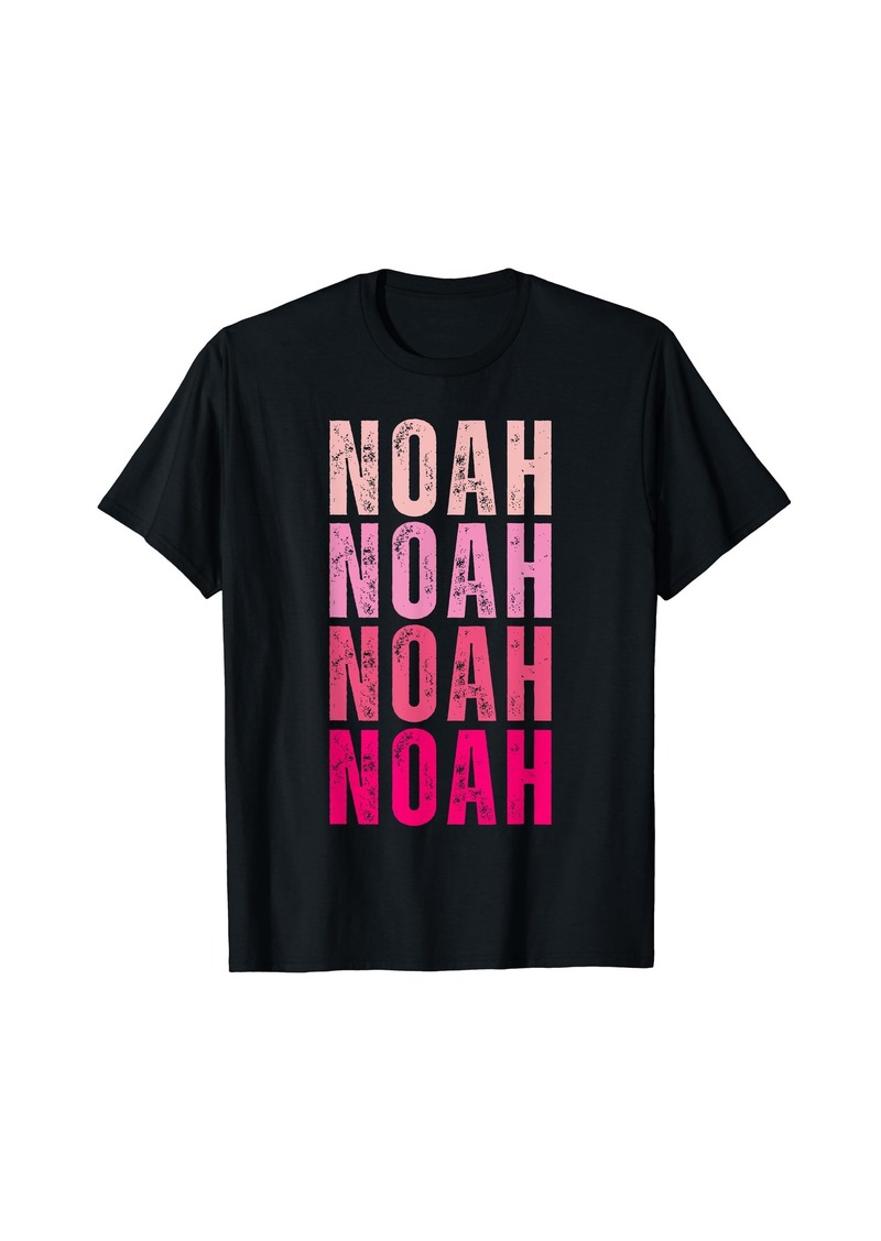 Vintage Noah Personalized Name I Love Noah T-Shirt