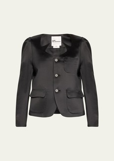 Noir Kei Ninomiya Satin Button-Front Jacket