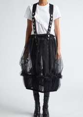 Noir Kei Ninomiya Sheer Ruffle Tulle Suspender Skirt