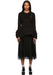 Noir Kei Ninomiya Tulle Single-Shoulder Skirt