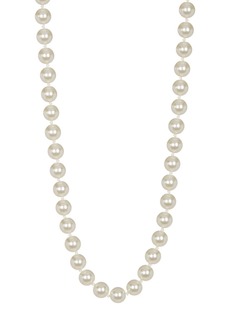 NORDSTROM RACK Imitation Pearl Necklace in White/Silver at Nordstrom Rack