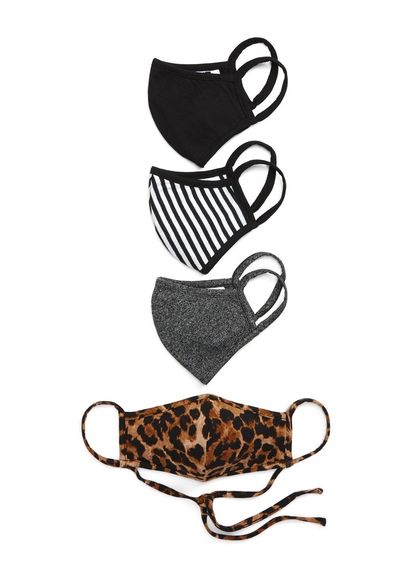 Animal Printed Adult Face Mask - Pack of 4