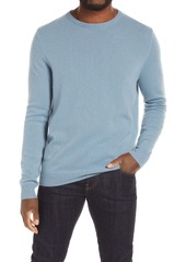 Nordstrom Cashmere Crewneck Sweater in Blue Chambray at Nordstrom