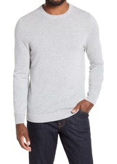 Nordstrom Men's Shop Crewneck Lightweight Cashmere Sweater in Grey Alloy Heather at Nordstrom