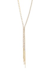 Nordstrom Cubic Zirconia Y-Necklace in Clear- Gold at Nordstrom