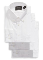 Men's Nordstrom 3-Pack Traditional Fit Non-Iron Dress Shirts
