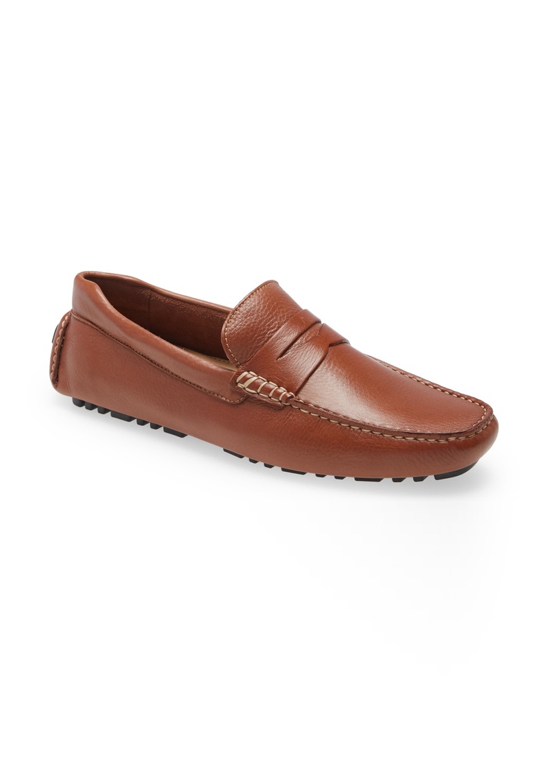 Nordstrom Driving Penny Loafer in Tan Leather at Nordstrom Rack