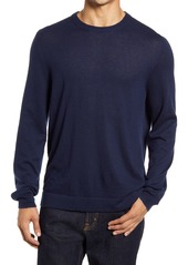 Nordstrom Men's Shop Crewneck Lightweight Cashmere Sweater in Navy Blazer at Nordstrom