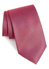 Men's Nordstrom Men's Shop Milton Check Silk X-Long Tie