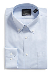 Nordstrom Men's Shop Smartcare(TM) Traditional Fit Microcheck Dress Shirt in Blue Azurite at Nordstrom