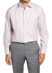 NORDSTROM Men's Shop Traditional Fit Non-Iron Solid Stretch Dress Shirt in Purple Hush at Nordstrom