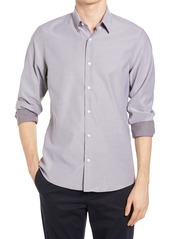 Men's Nordstrom Men's Shop Tech-Smart Trim Fit Dobby Button-Up Shirt