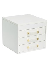 Nordstrom 3-Drawer Jewelry Box in White- Gold at Nordstrom Rack