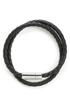 Nordstrom Men's Braided Leather Wrap Bracelet