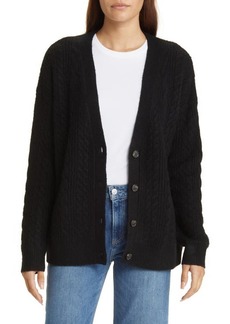 Nordstrom Cable Stitch Oversize Button-Up Sweater