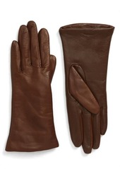 Nordstrom Cashmere Lined Leather Touchscreen Gloves