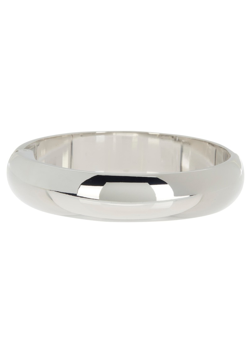 Nordstrom Classic Bangle in Rhodium at Nordstrom Rack